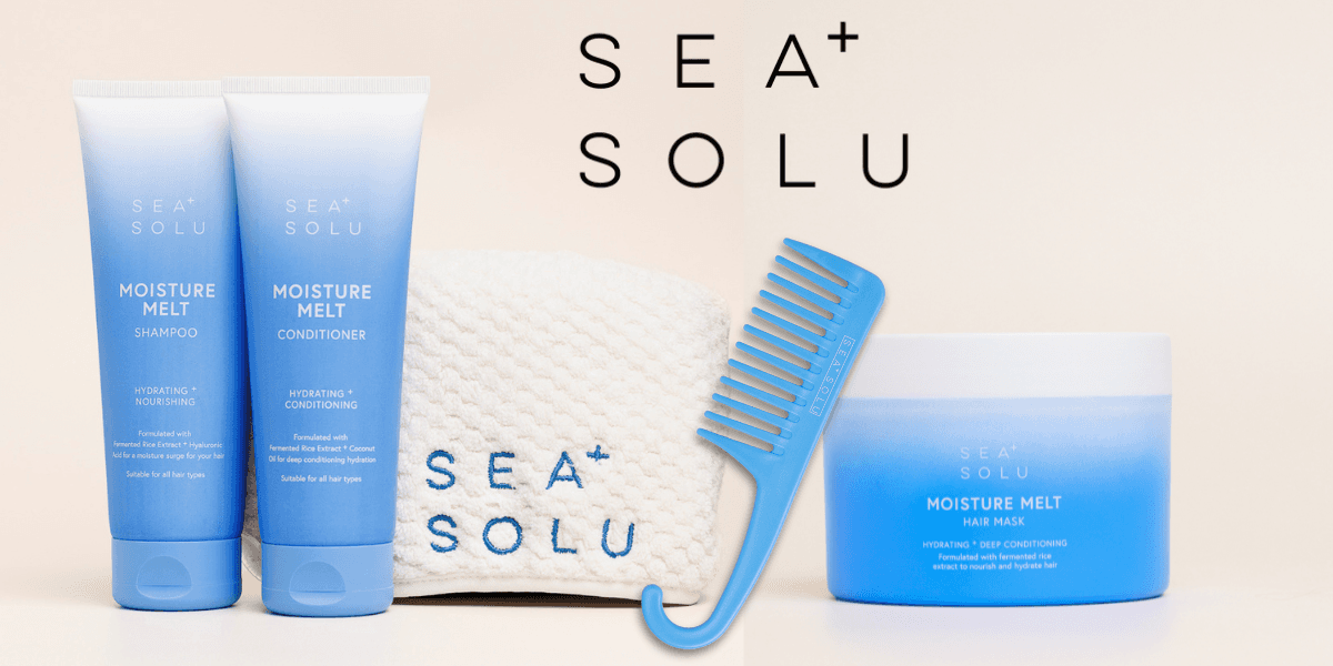 Sea plus solu haircare bottles and accessories on peter mark website
